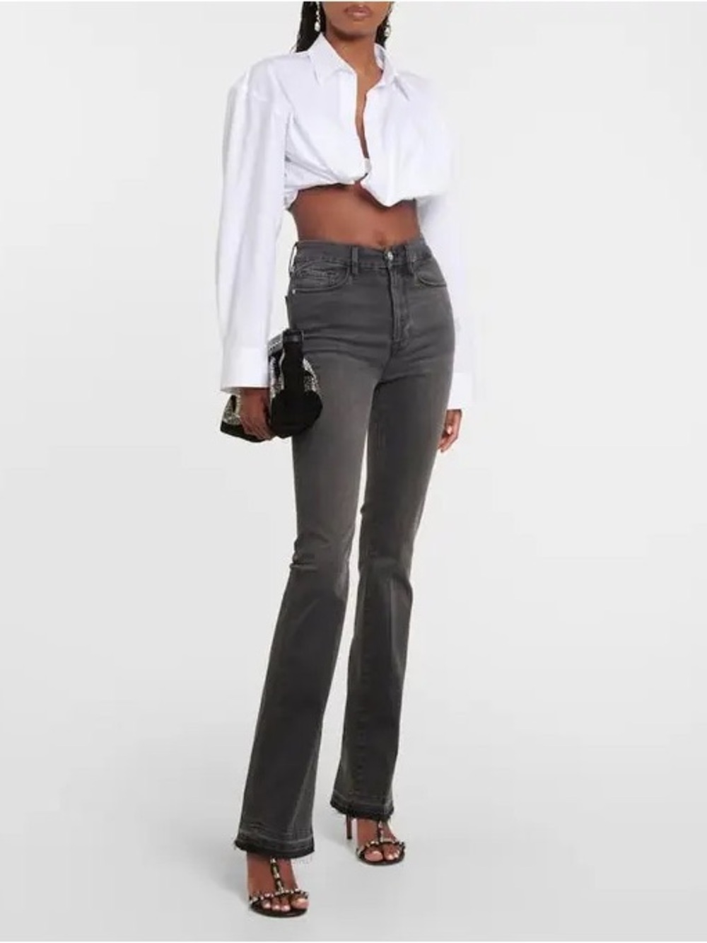 Frame Le Super High Mini Boot Denim Jeans (29)